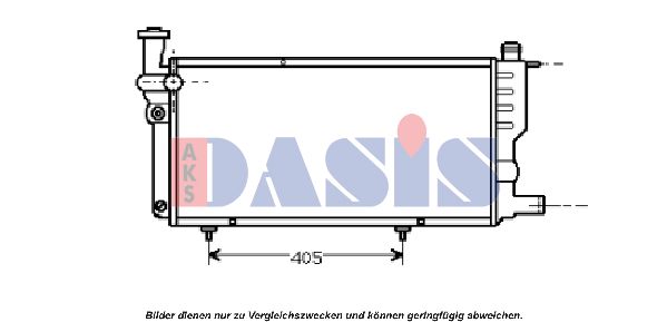 AKS DASIS Радиатор, охлаждение двигателя 161360N
